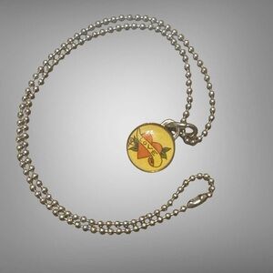 LUCY LU DESIGNS VINTAGE INSPIRED TATTOO HEART DESIGN NECKLACE